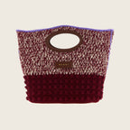 Wool Handbag – Burgundy