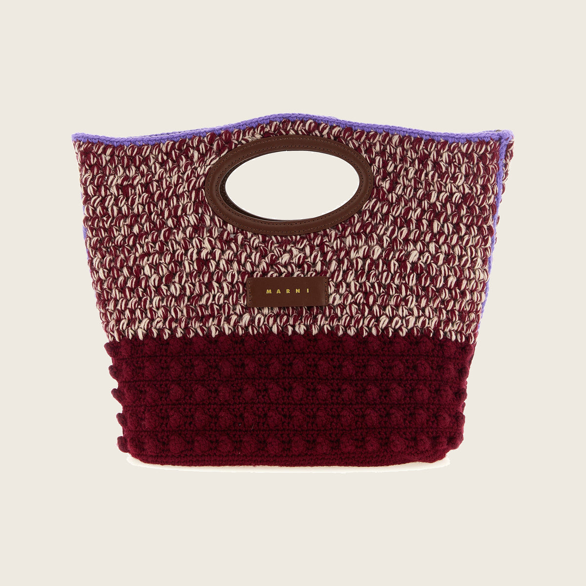Sac à main en laine – Bordeaux