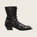 Crystal Ankle Boots – Black