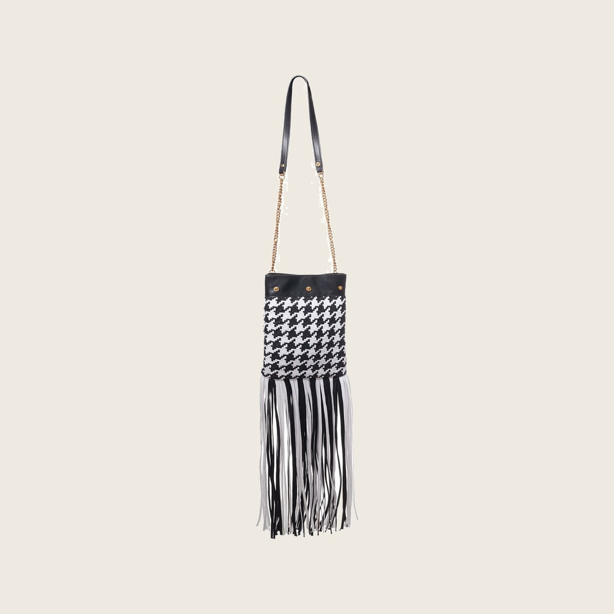 Leather Shoulder Bag – Black