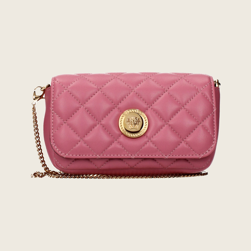 Sac bandoulière en cuir – Rose