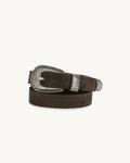 Brunello Cucinelli Suede Prong Belt
